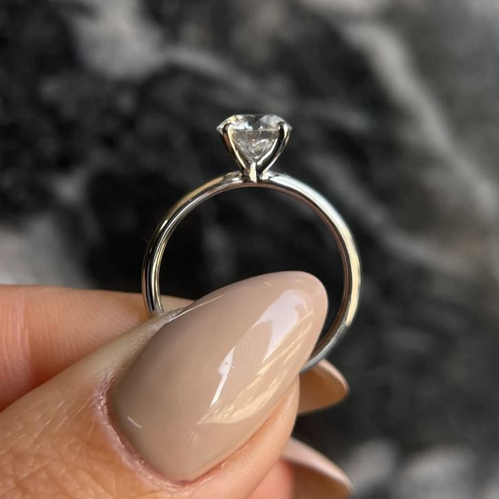 1ct Round 4 Prong Ring